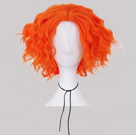 Anime Cosplay Orange Hair - 매드 해터 코스프레 가발 짧은 오렌지