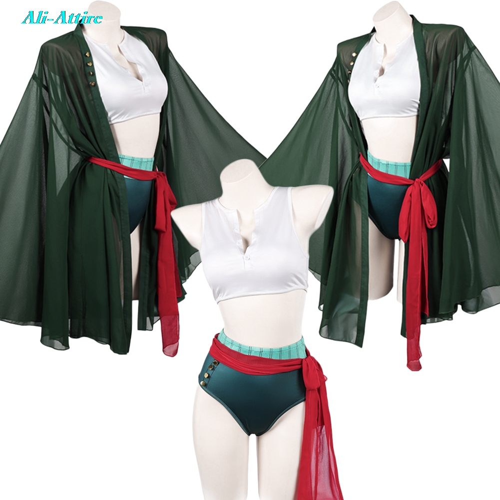 Cosplay Anime Zoro - 애니메이션 해적 로로노아 코스프레 조로 망토