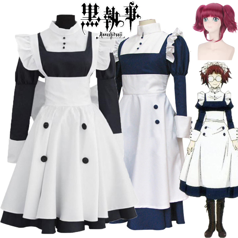 Anime Cosplay Black Girl - 2025 메이린 메이드 유니폼 여성 소녀