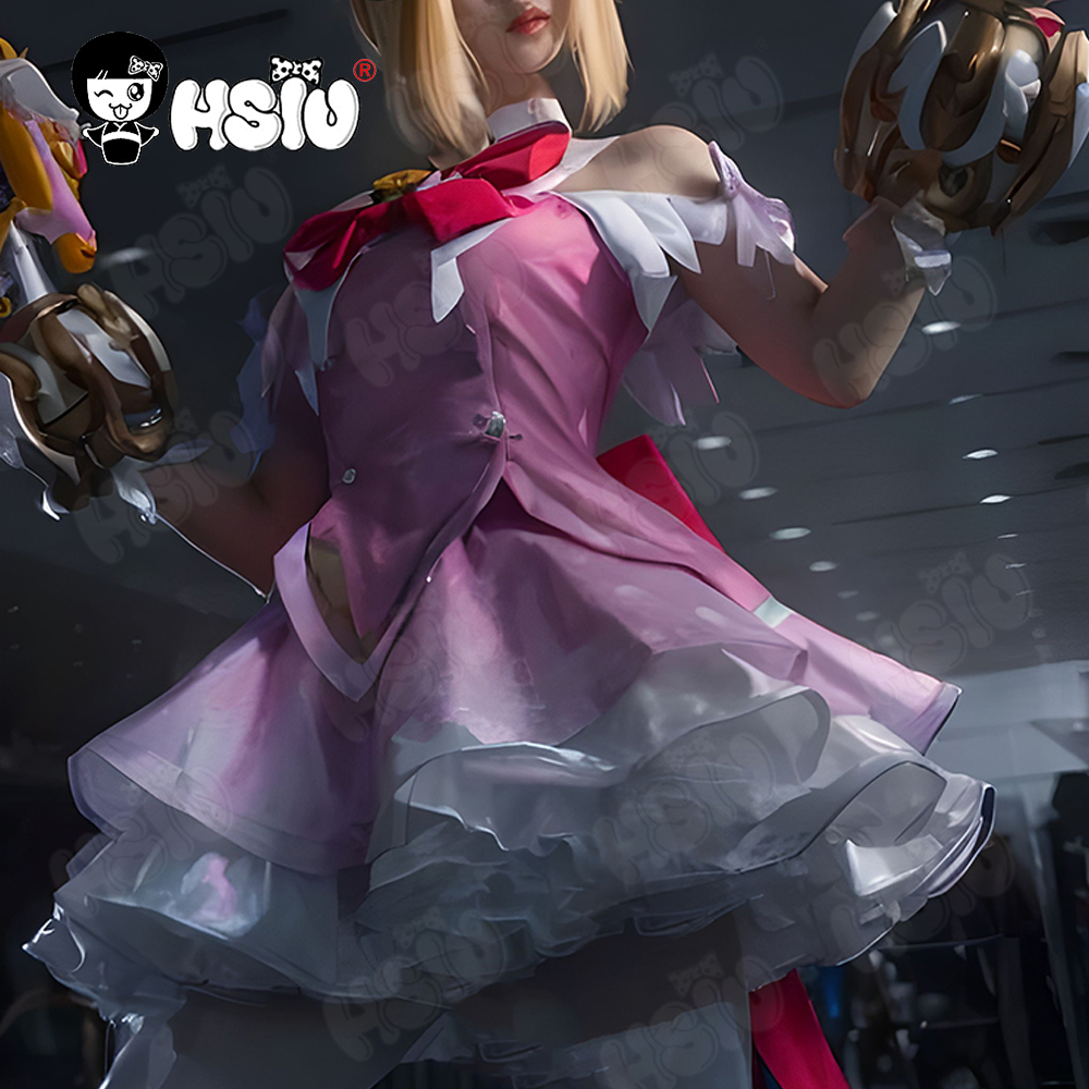 Anime Cosplay Pink - 주노 코스프레 의상 가발 HSIU 금발