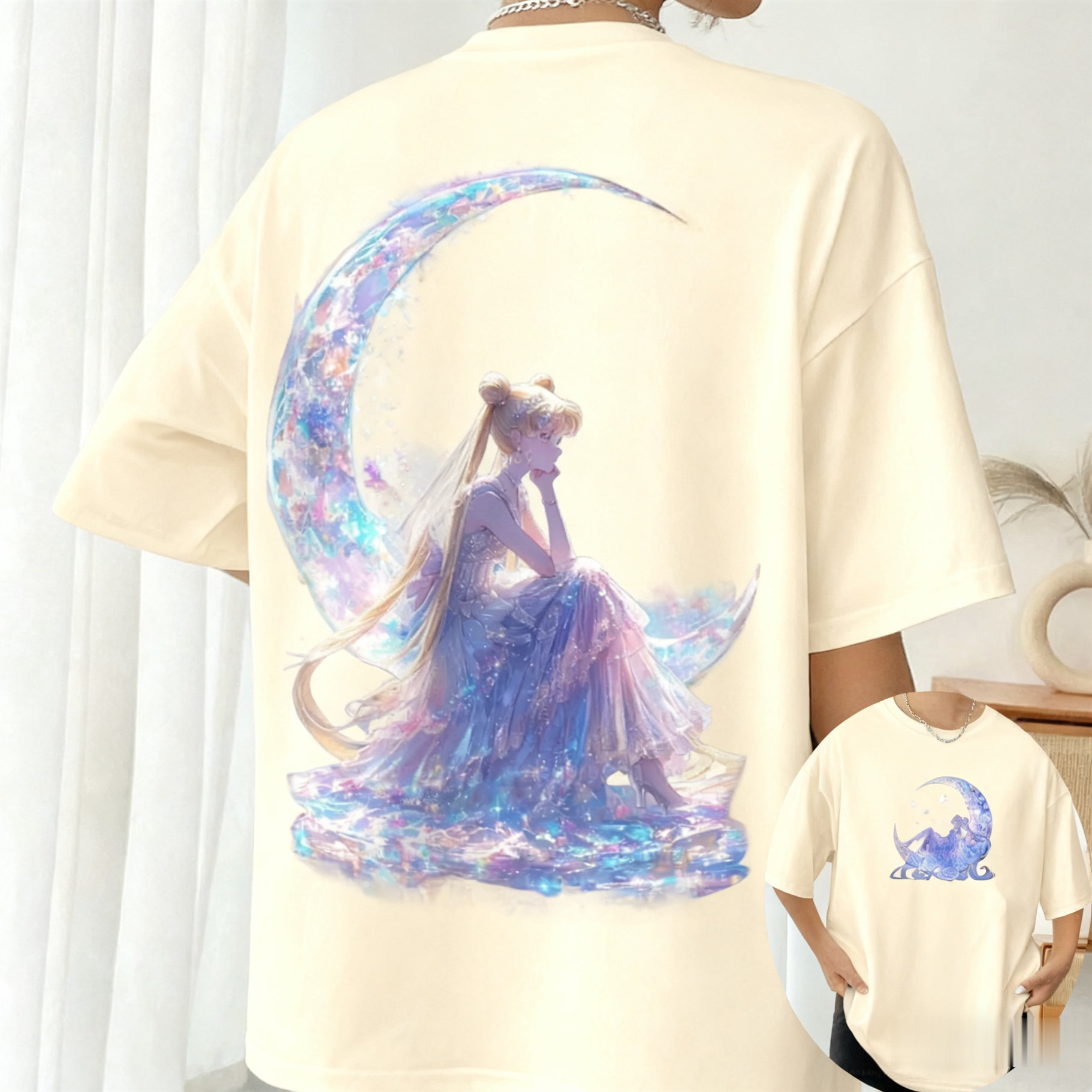 Anime Cosplay Girlfriend - 2026 세일러 문 애니메이션 프린트 여성용