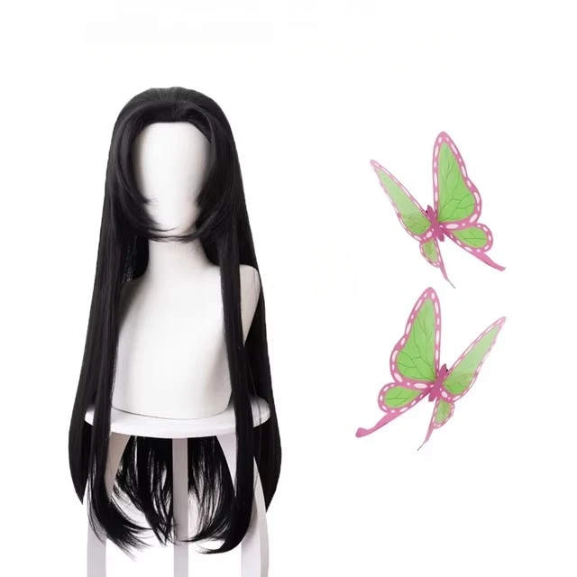 Cosplay Anime Black Hair - 애니메이션 Kochou Kanae 가발 Kimetsu no