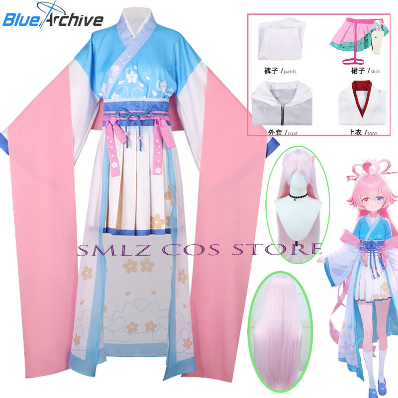 Anime Cosplay Pink - 게임 블루 아카이브 타카나시 호시노 코스프레