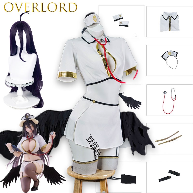 Anime Cosplay Nurse - 오버로드 알베도 간호사 코스프레 의상 애니메이션