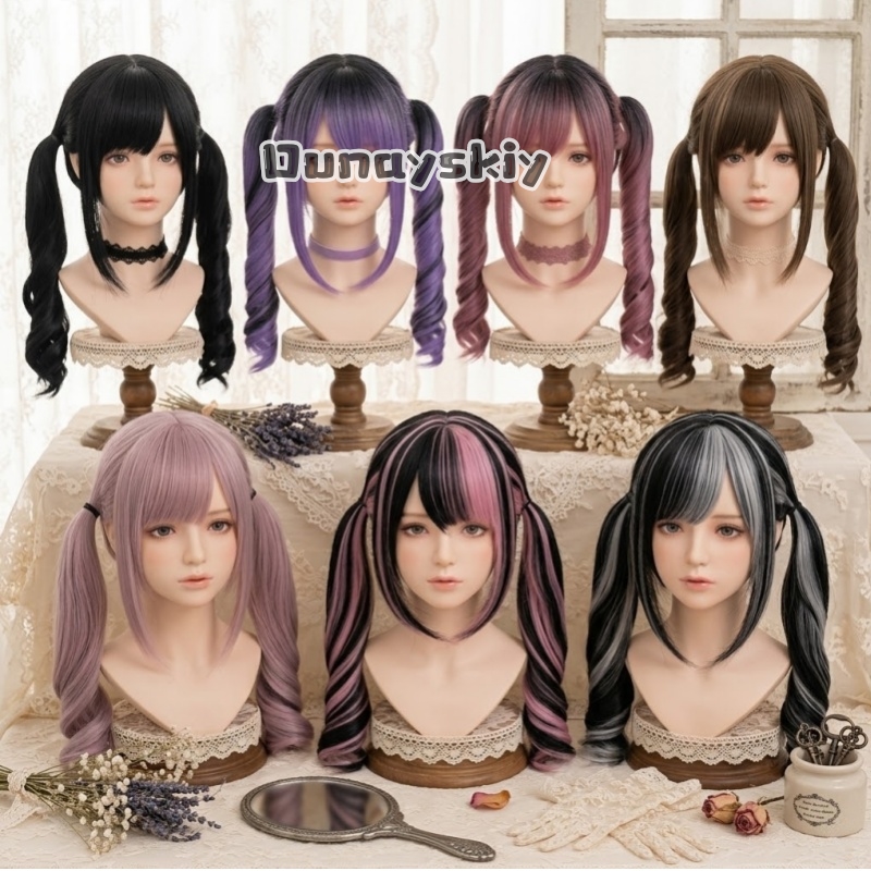 Cosplay Anime Black Hair - 코스프레 지라이 케이 할로윈 파티 핑크에서