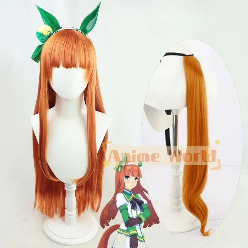 애니메이션 우마 무스메 프리티 더비 사일런스 스즈카 코 - Anime Cosplay Orange Hair 리뷰 및 가격