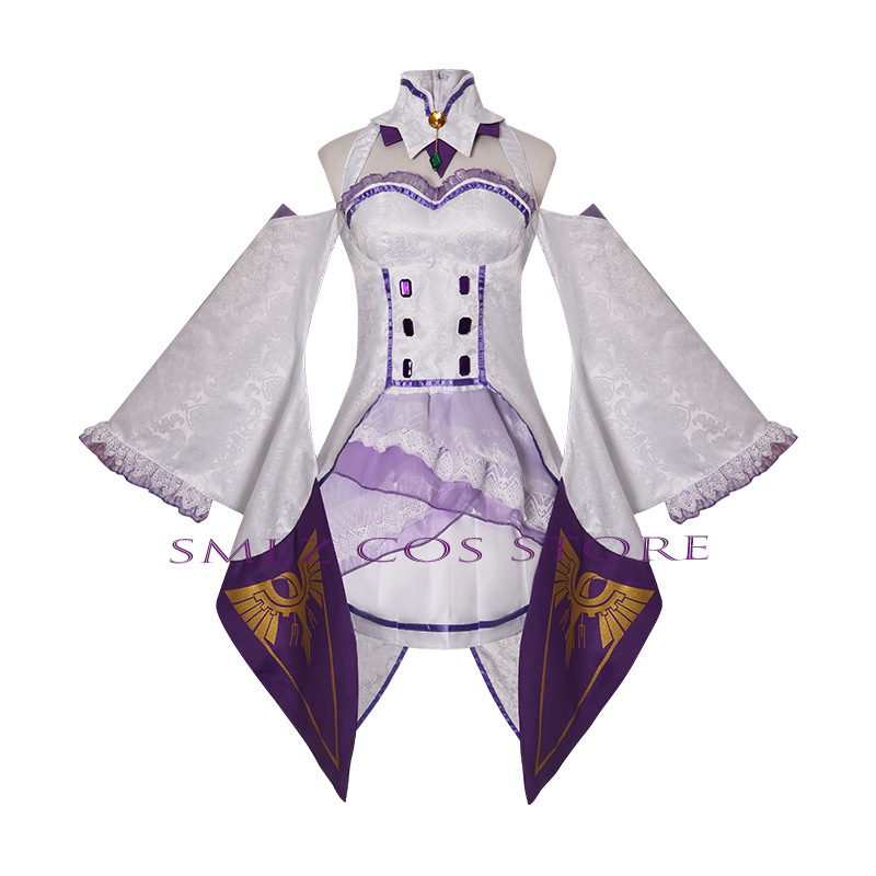 에밀리아 코스프레 애니메이션 Re Zero Kara H - Anime Cosplay Dresses 리뷰 및 가격
