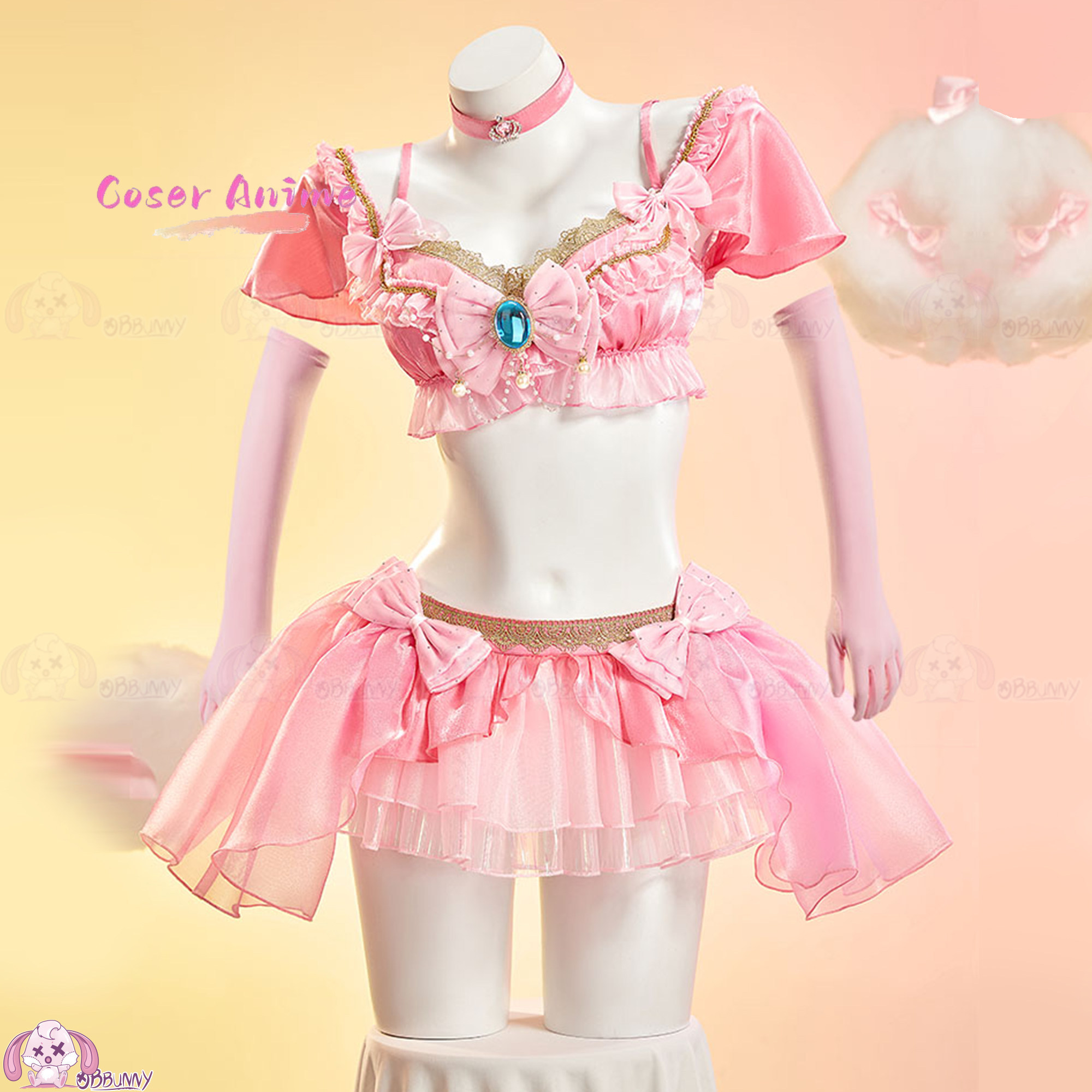 스위트 피치 아이돌 미니스커트 세트, 피치 프린세스 도 - Anime Cosplay Festival 리뷰 및 가격