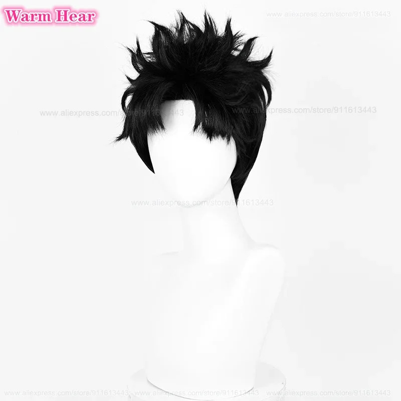 켄 타카쿠라 합성 짧은 28cm 검은색 푹신한 코스프레 - Cosplay Anime Black Hair 리뷰 및 가격