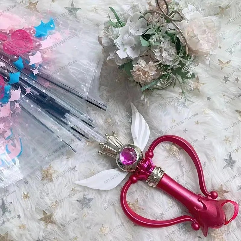 귀여운 세일러문 투명 우산, 빛나는 마법 지팡이 손으로 - Sailor Moon Wand 리뷰 및 가격