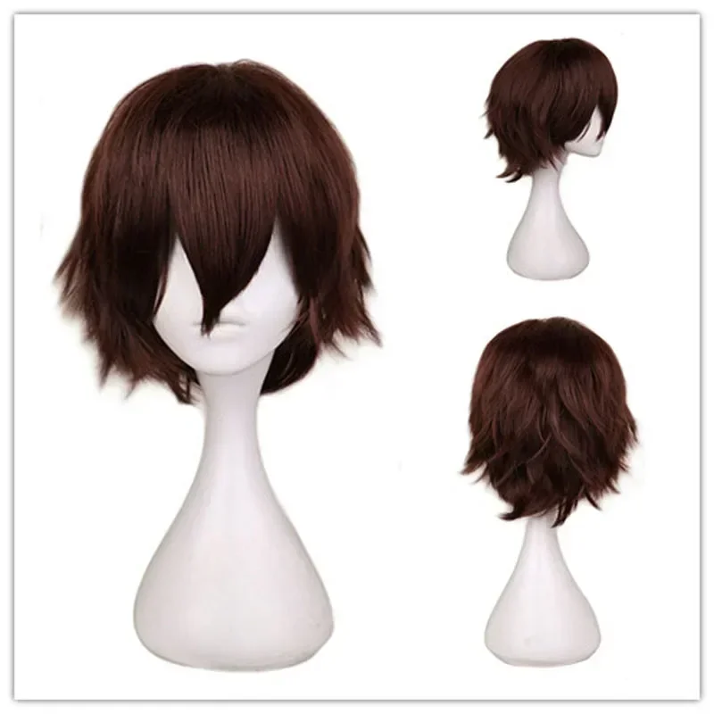QQXCAIW 남성 가발 블랙 화이트 퍼플 금발 레드  - Cosplay Anime White Hair 리뷰 및 가격