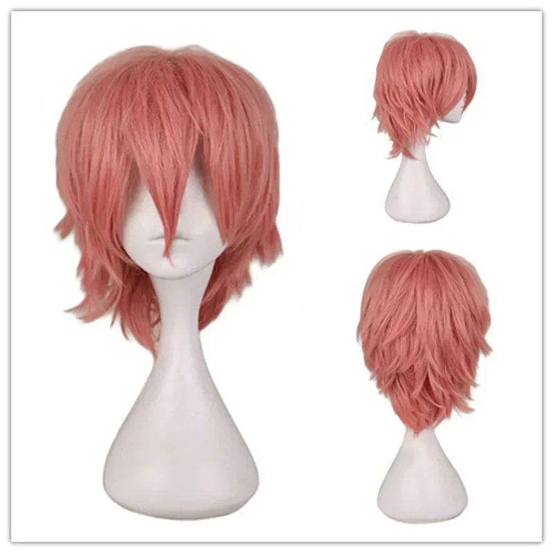 QQXCAIW 남성 가발 블랙 화이트 퍼플 금발 레드  - Cosplay Anime White Hair 리뷰 및 가격