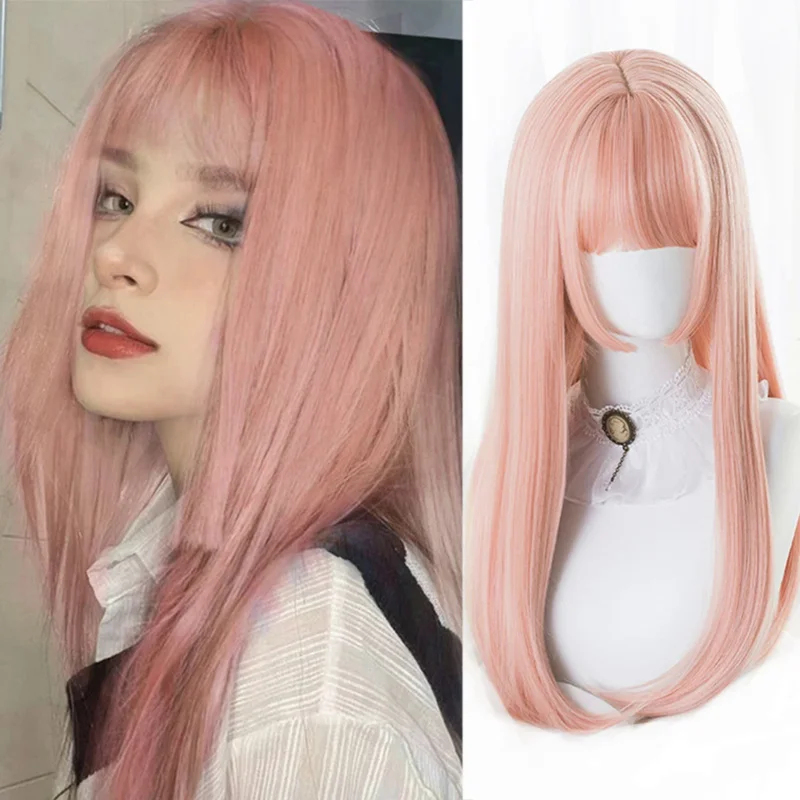 2026 Houyan 합성 긴 직모 가발 코스프레 로리 - Cosplay Anime Black Hair 리뷰 및 가격