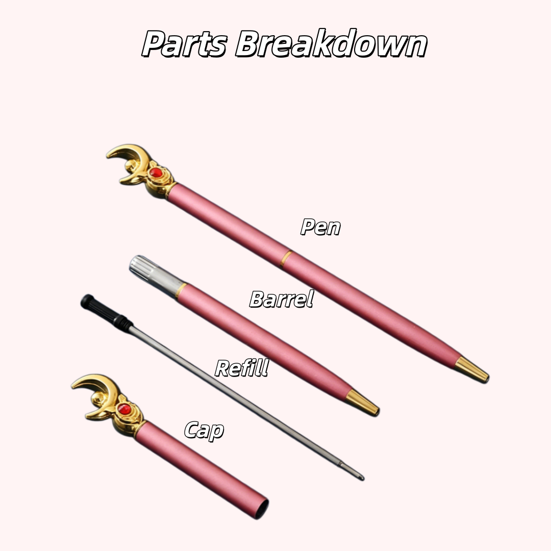 세일러문 마법 지팡이 펜, 16.2cm, 핑크 메탈 질 - Sailor Moon Wand 리뷰 및 가격