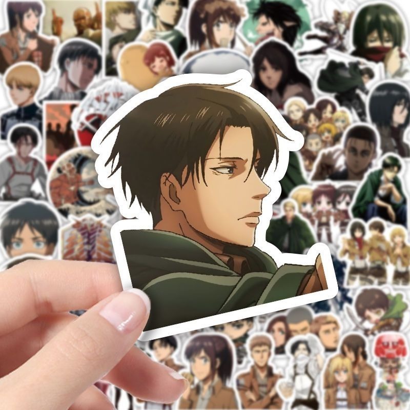 60Pcs 진격의 거인 애니메이션 스티커 귀여운 미적  - Anime Cosplay Cute 리뷰 및 가격