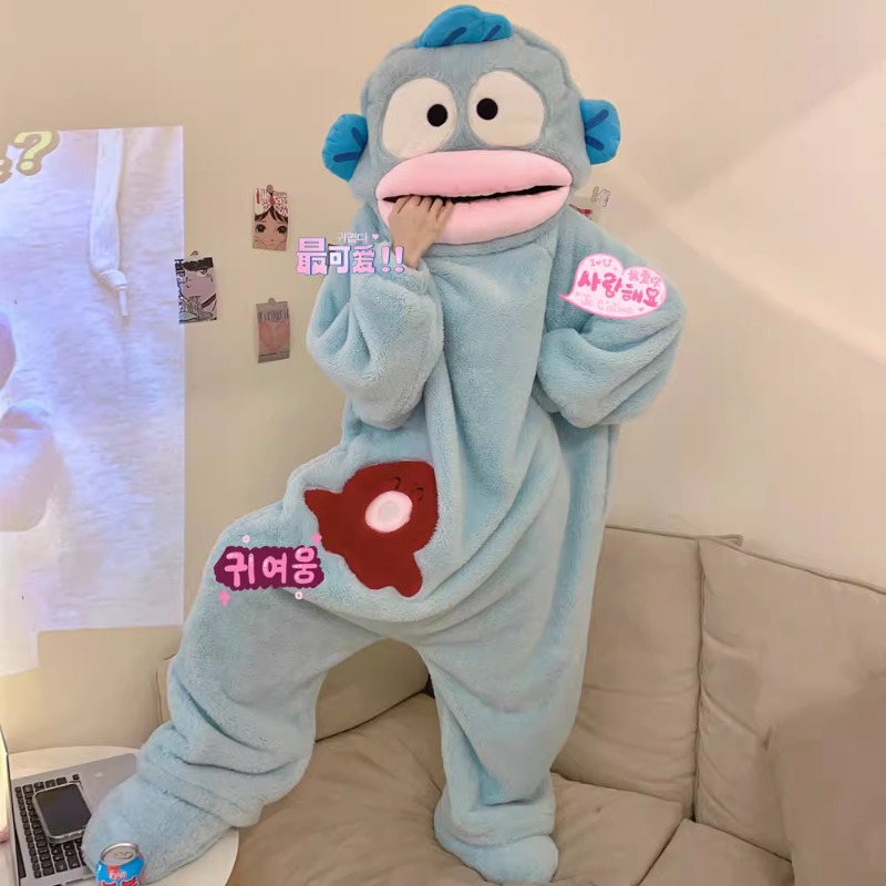 항요돈 귀여운 물고기 원피스 잠옷 두꺼운 코랄 플리스  - Anime Cosplay Thick 리뷰 및 가격