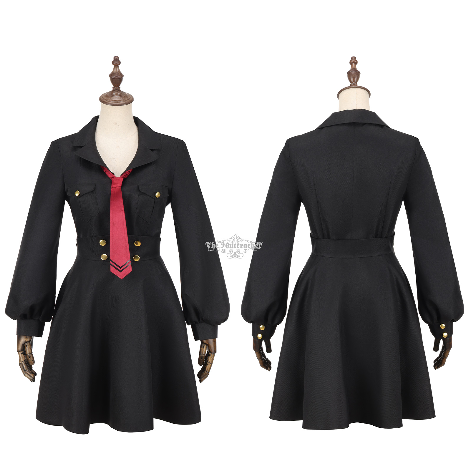검은색 셔츠 스커트 코트 모자 정장 여성 할로윈 파티  - Anime Cosplay 2026 리뷰 및 가격