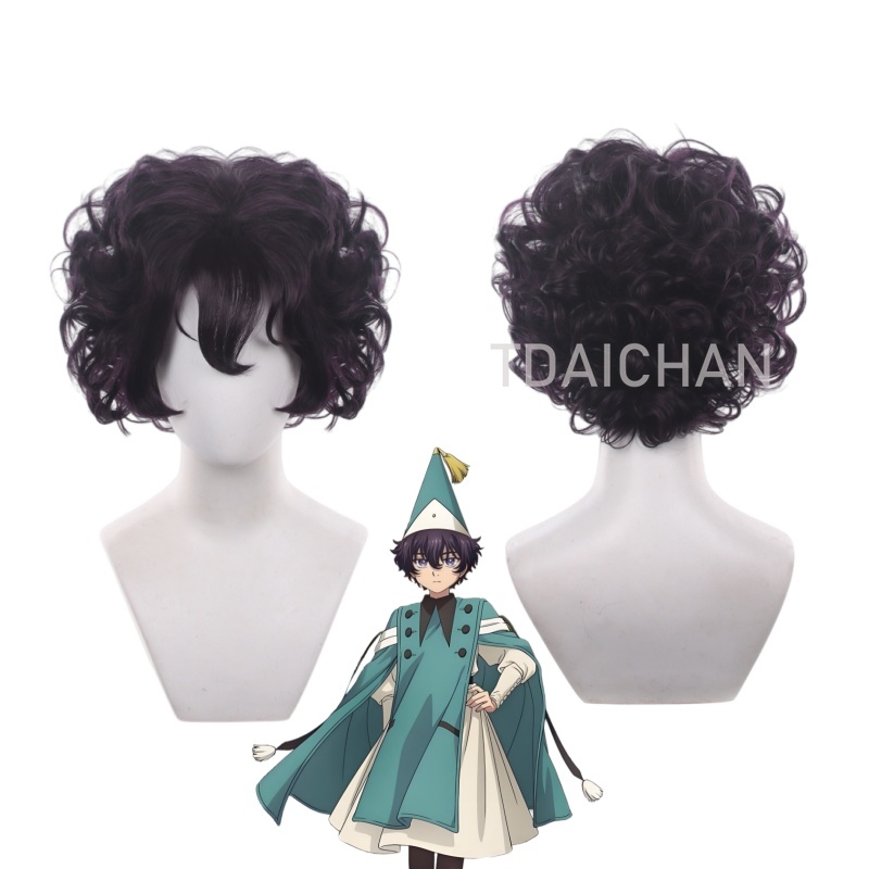 마녀 모자 아틀리에 아고트 아크롬 코코 코스프레 가발  - Cosplay Anime Black Hair 리뷰 및 가격