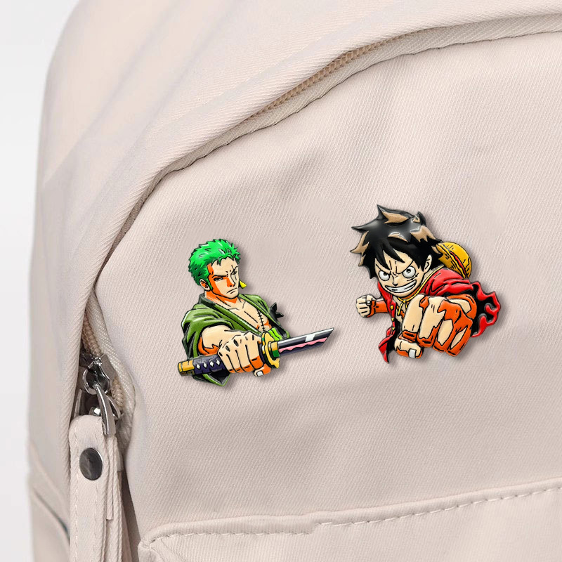 4pcs 원피스 만화 캐릭터 브로치 세트 Q 버전(몽키 - Cosplay Anime Zoro 리뷰 및 가격