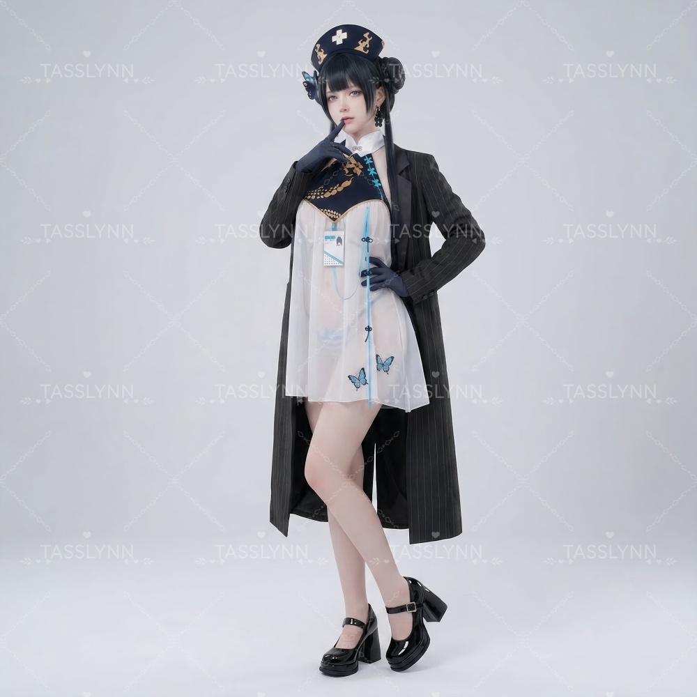 블루 아카이브 키사키 간호사 코스프레 의상 블랙 핀스트 - Anime Cosplay Nurse 리뷰 및 가격