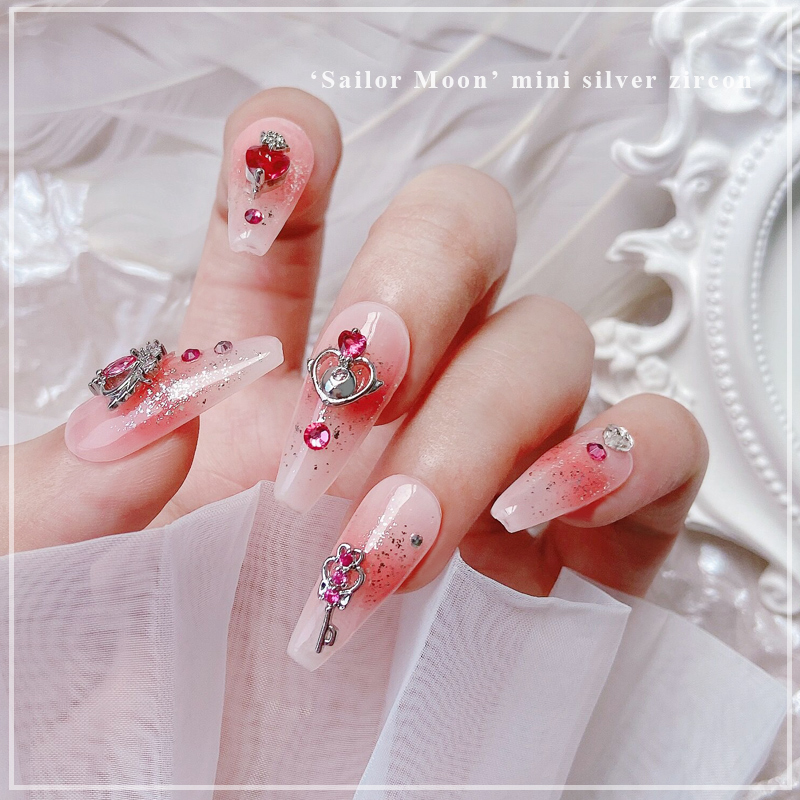 10개 믹스 실버 프리티 솔져 세일러문 지르콘 쥬얼리  - Sailor Moon Wand 리뷰 및 가격
