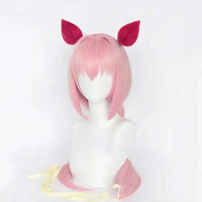 Uma Musume Haru Urara 코스프레 가발  - Anime Cosplay Pink 리뷰 및 가격