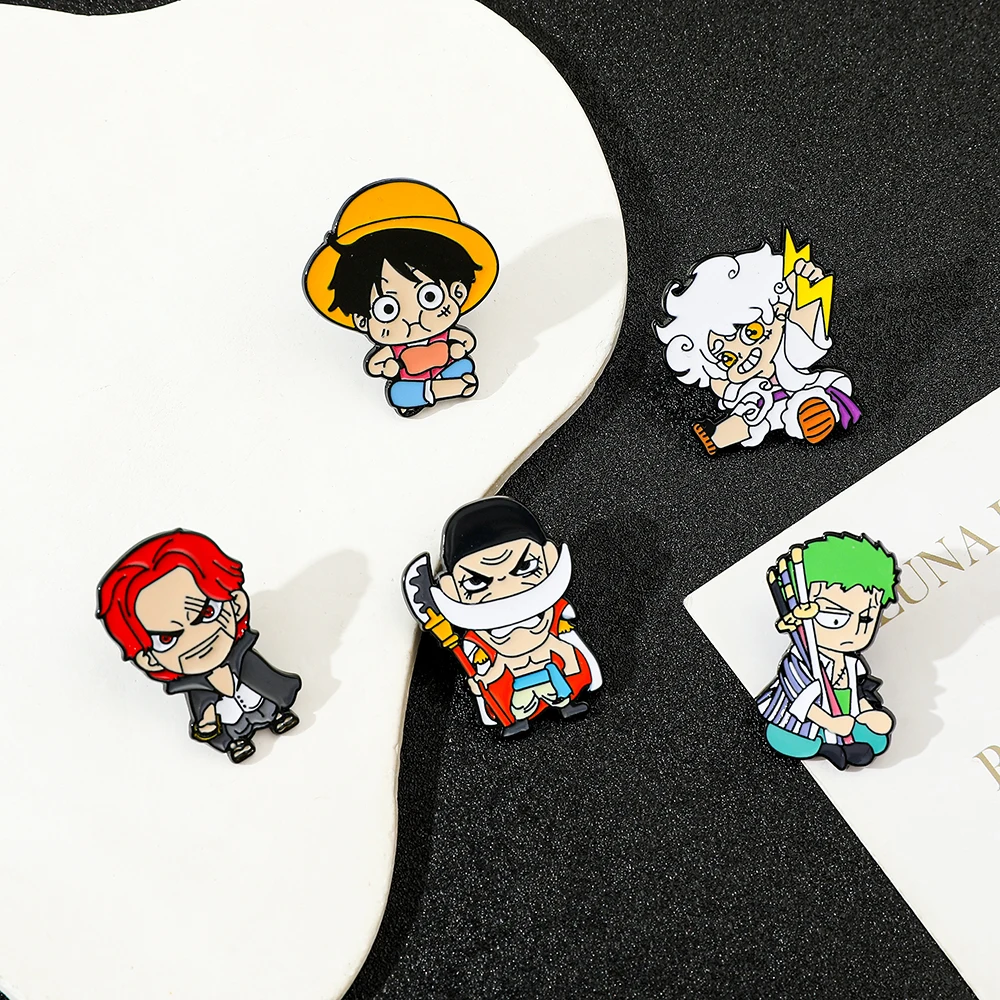 5종 세트 개성있는 브로치 귀여운 흰수염 루피 조로 샹 - Cosplay Anime Zoro 리뷰 및 가격