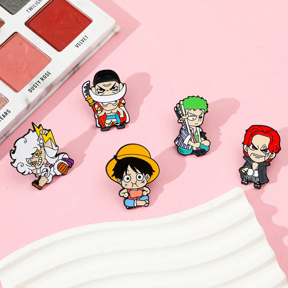 5종 세트 개성있는 브로치 귀여운 흰수염 루피 조로 샹 - Cosplay Anime Zoro 리뷰 및 가격