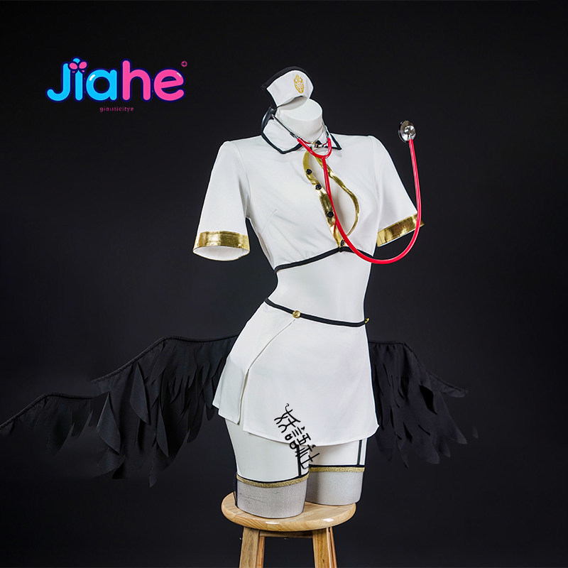 애니메이션 오버로드 알베도 코스프레 의상 새로운 여성의 - Anime Cosplay Nurse 리뷰 및 가격
