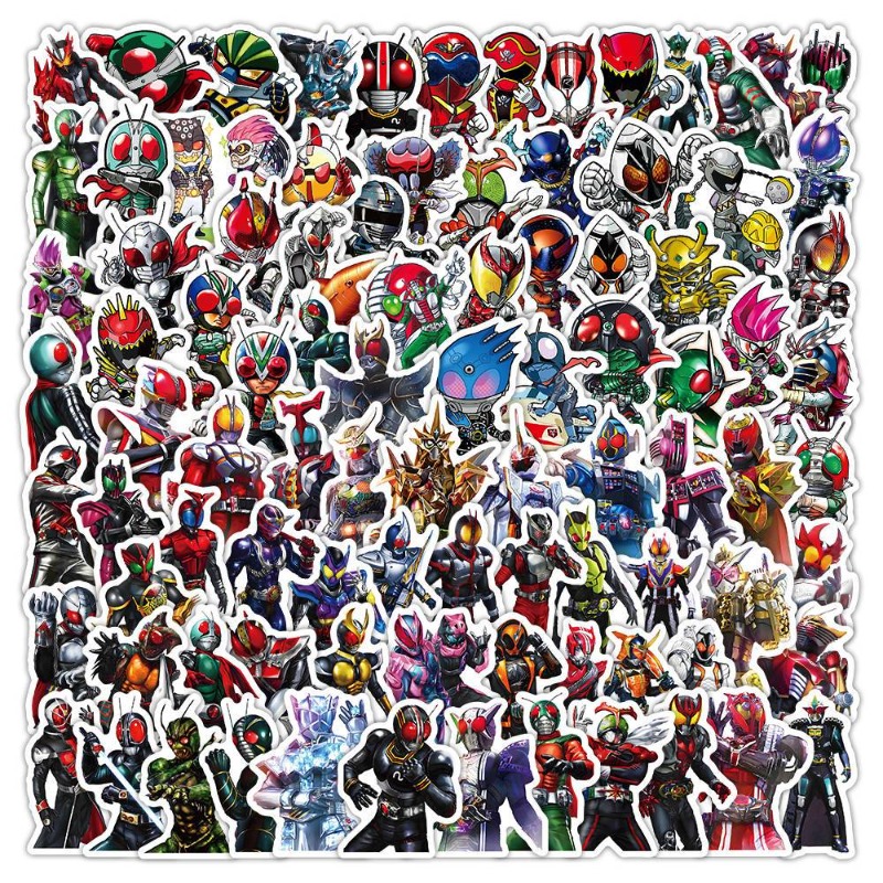 103Pcs 가면 라이더 Ins 미적 귀여운 만화 스티 - Anime Cosplay Cute 리뷰 및 가격